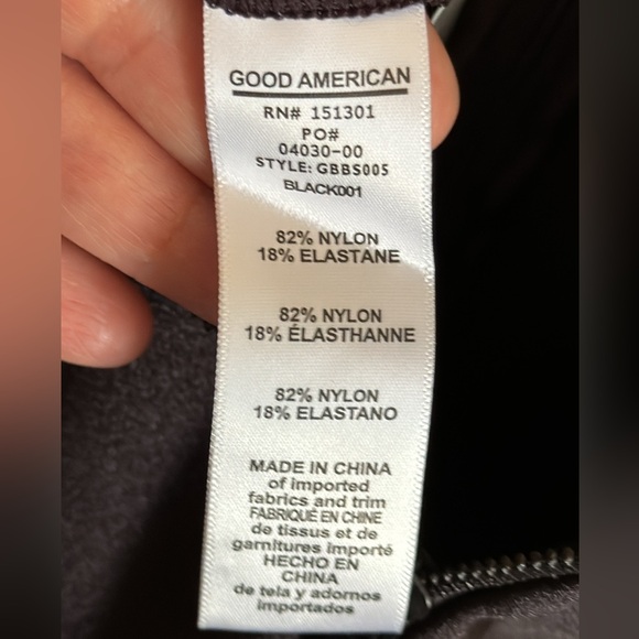 NWT Good American sz 3 High shine Boss biker shorts - Picture 7 of 7